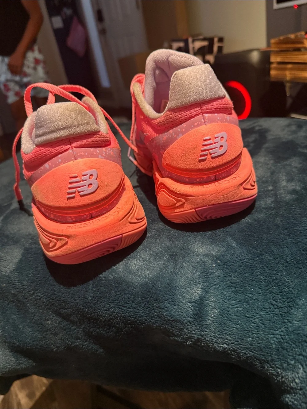 New Balance Pink Athletic Running Shoes